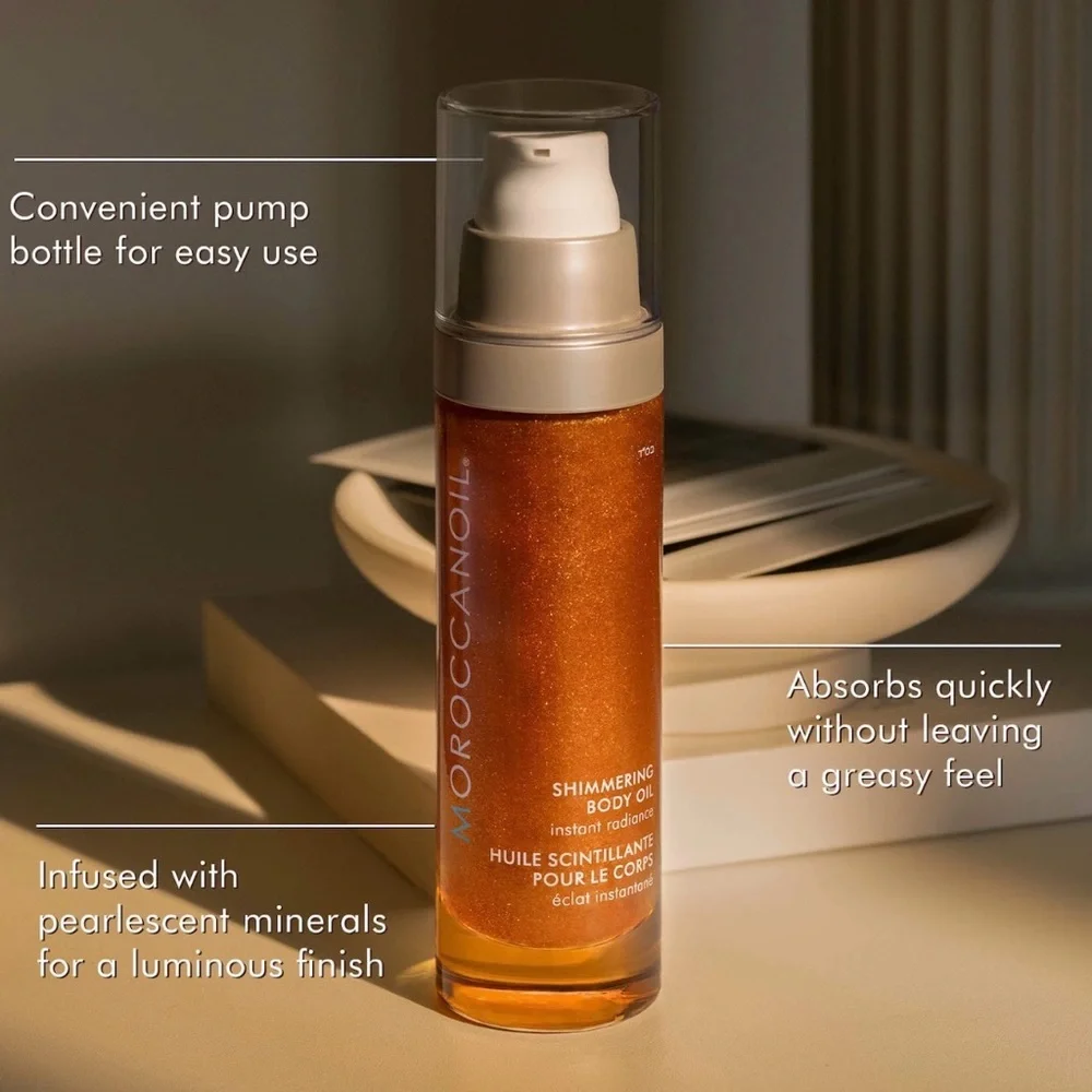 Moroccanoil Shimmering Body Oil - Metallic Copper Brown